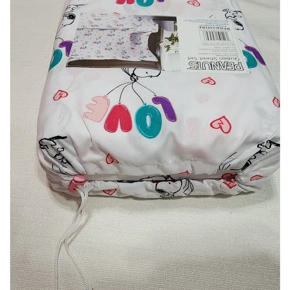Peanuts snoopy Love Queen sheet set